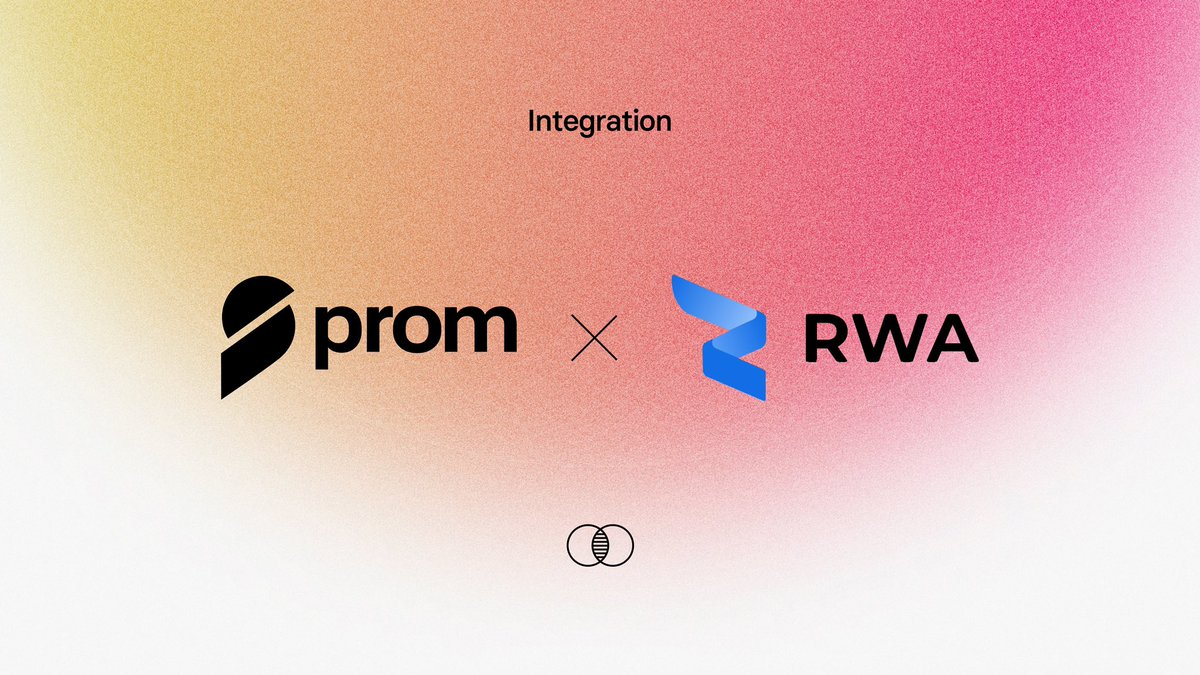 Prom Integrates RWA into the Ecosystem We're thrilled to welcome @RWA_Inc_, a leader in tokenizing real-world assets, into the Prom ecosystem. The tokenization of real-world assets is a major milestone for bringing mass adoption closer and a unique way to bridge Web3 with the