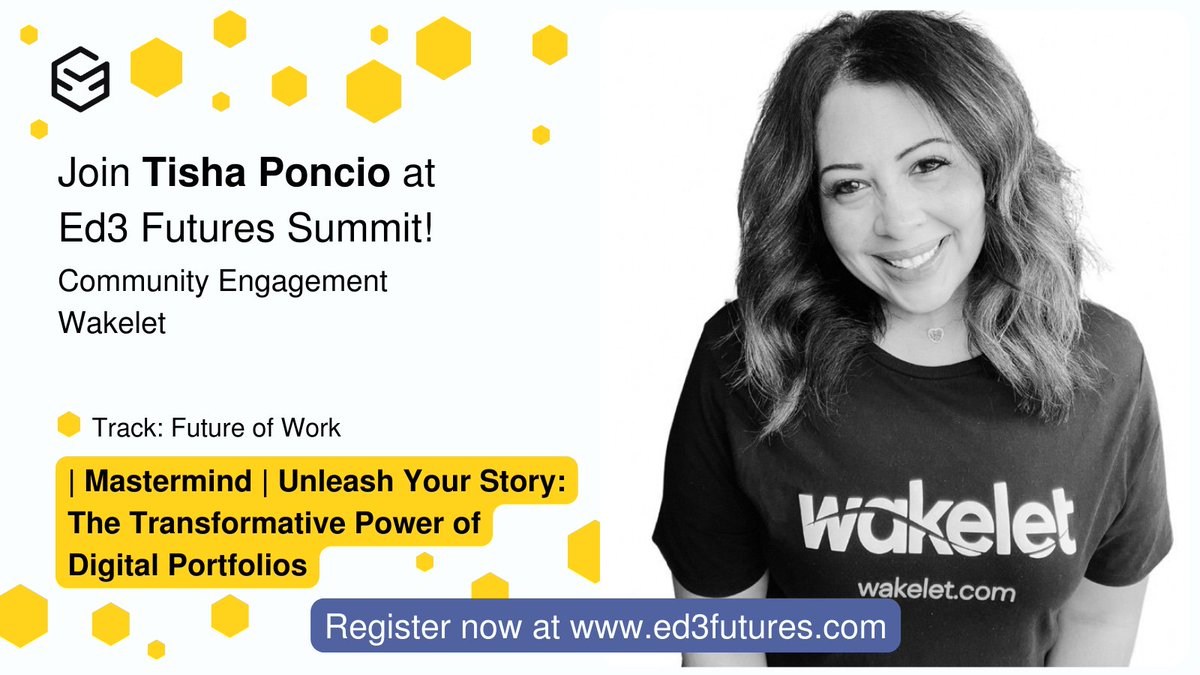 📆 1 WEEK LEFT till @TxTechChick and I will be presenting at the #Ed3FuturesSummit Make sure to get your ticket, to learn and network with like-minded educators in a unique virtual space! Register 👉🏻 ed3futures.com #ed3dao #ed3futures #edtech