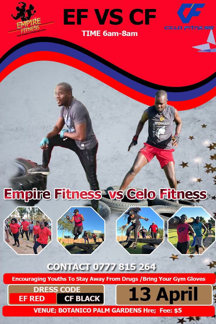 Tomorrow Saturday 13April 6am -8am, we will be hosting team Empire fitness for a Bootcamp Challenge. This is going to be fun and everyone is invited to participate or watch. 🔥💥💥See flier for more details
