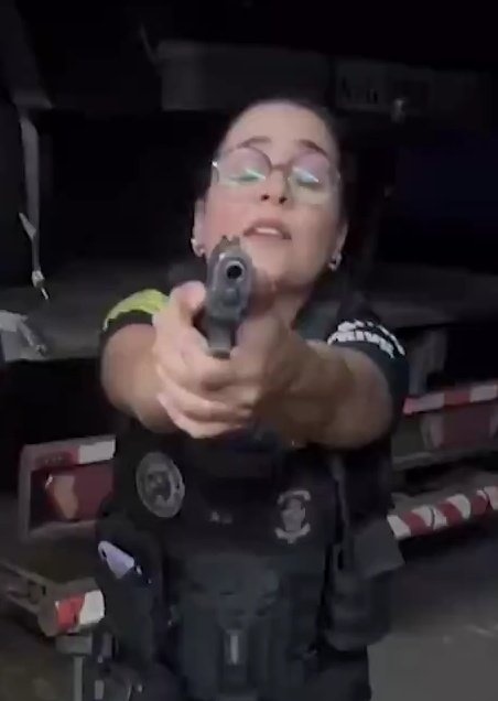 'o cidadão de bem não pode ter direito à arma, somente a polícia pode ter esse poder após extensivo treinamento' A polícia: