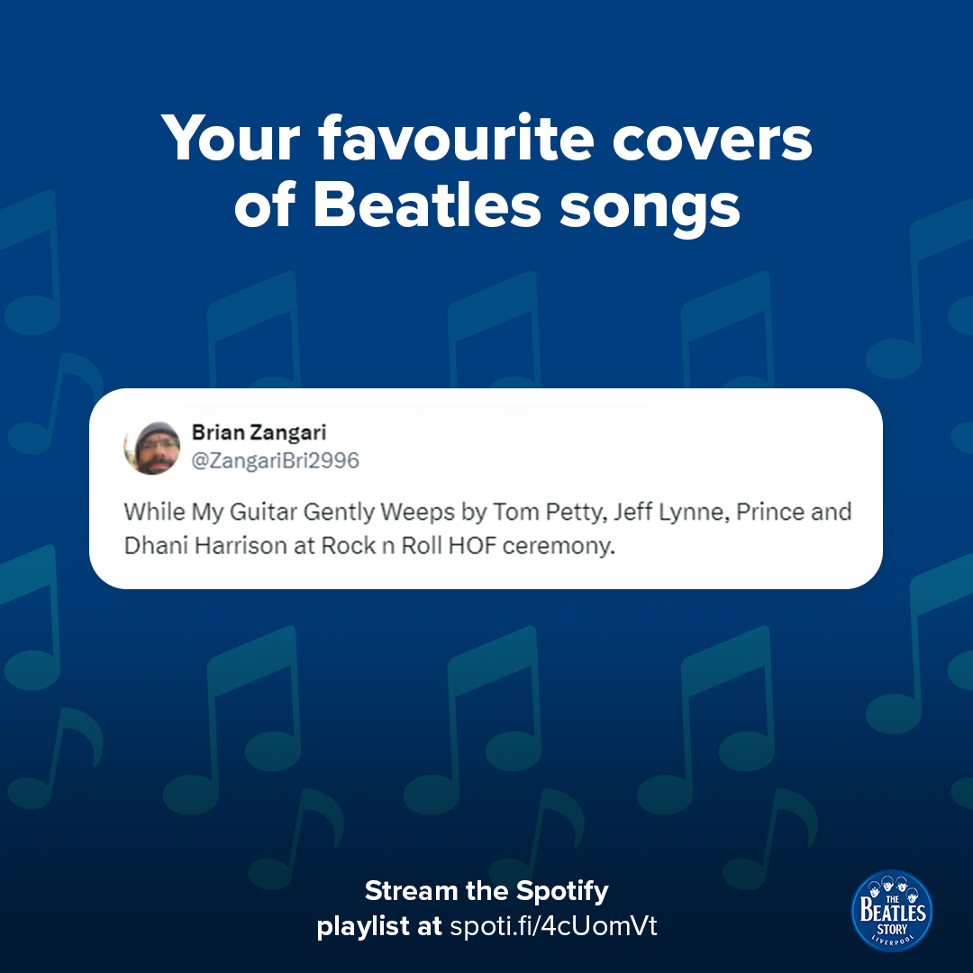 We asked for your favourite covers of Beatles songs - which would you add? 🤔 Stream the playlist at spoti.fi/4cUomVt (2/2)