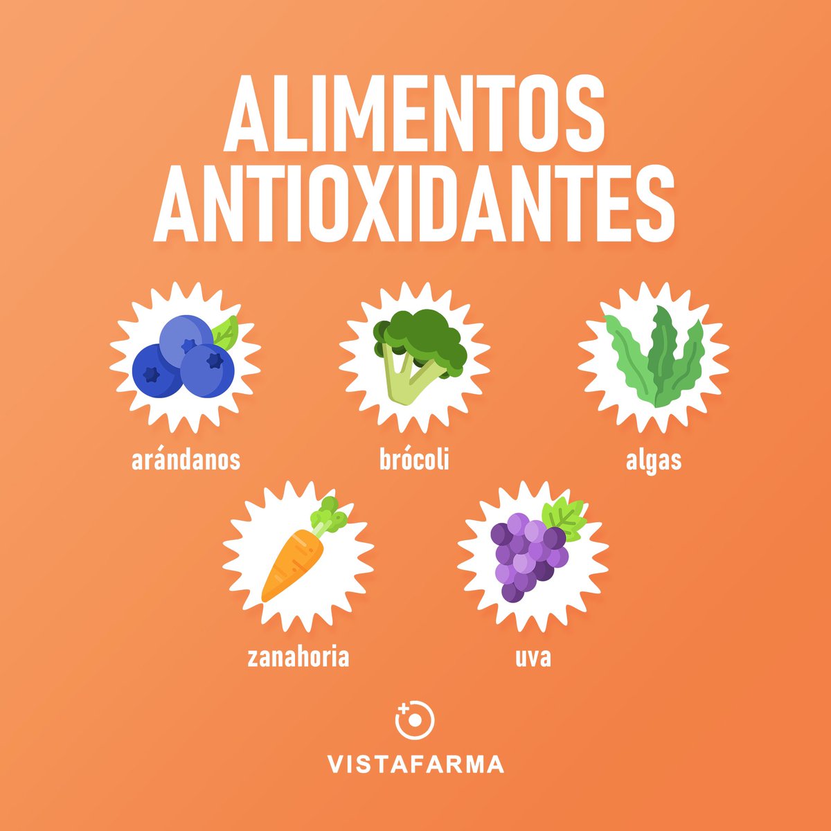 Descubre el poder de los antioxidantes

🟣 Uvas: ¡Defensores de las células con sus polifenoles! 
🌿 Algas: Vitaminas y minerales para una piel radiante. 
🫐Arándanos: Poderosos contra el envejecimiento celular. 
🥦 Brócoli

✨ goo.su/wkOPK ✨