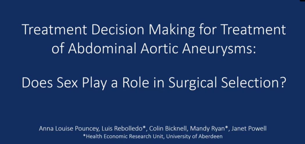 🩸The FINAL lecture for our CTLI miniseries is the BJS Prize Lecture from the Vascular Societies' Annual Scientific Meeting 2023 ➡️bit.ly/4cWUwQ8 Treatment decision making for treatment of abdominal aortic aneurysms: does sex play a role in surgical selection? 👨👩…