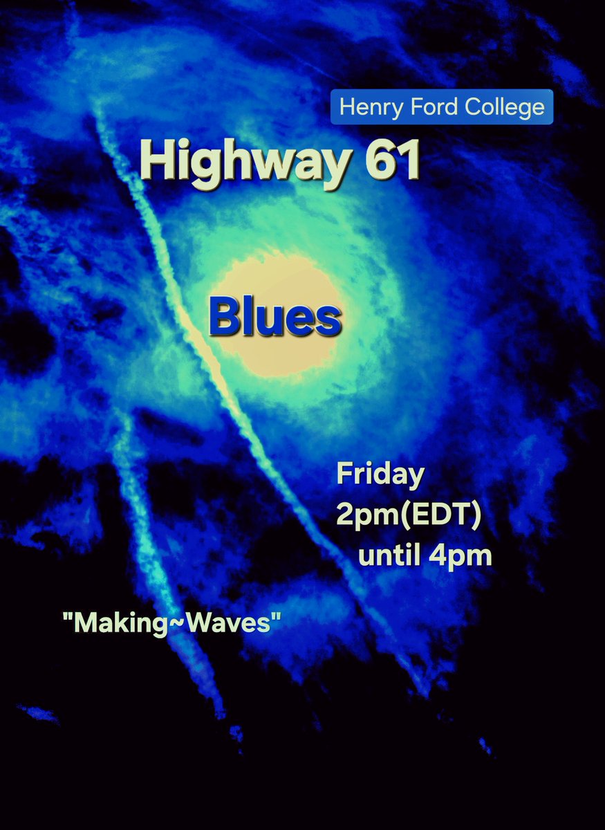 Please join the #whfrfmradio WHFR.FM/streamer/ on
Friday, at 2pm(EDT) until 4pm, 
for the best in new releases, and #DetroitBlues 'Making~Waves' on
Highway 61, from the nonprofit, independent, Listener~supported broadcast, on 89.3FM, at @hfcc.  

whfr.fm/playlist/searc…