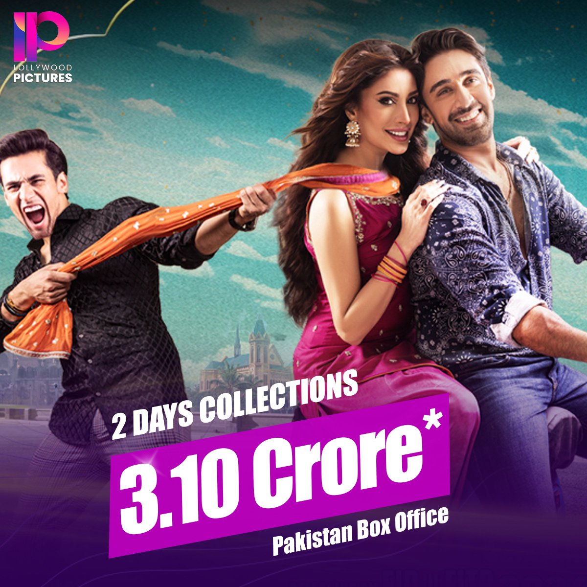 Daghabaaz Dil gets a solid start at the box office. Surpassed 3 Crore at the domestic Box Office already before peak weekend days. 🔥🙌

#Day1: 1.2 Cr
#Day2: 1.9 Cr
#Total: 3.1 Cr* 

#BoxOfficeCollection #DaghabaazDil #LollywoodPictures