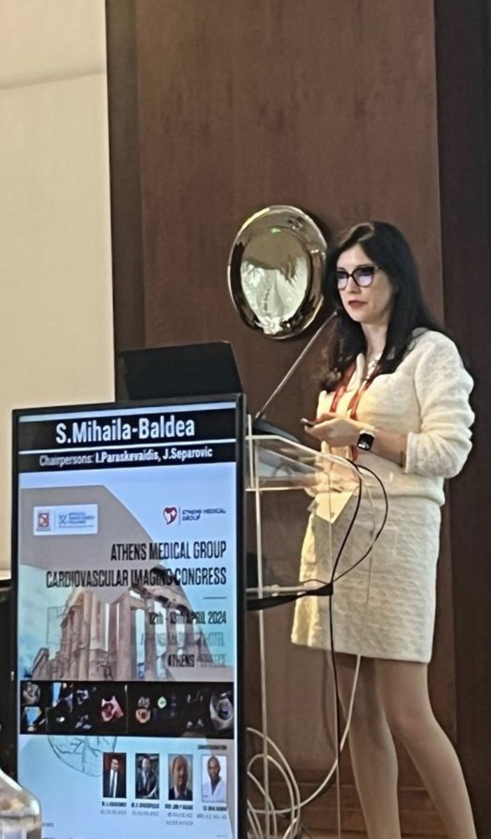 First day of Athens Cardiovascular Imaging Congress, with a session on Cardiotoxicity. #Chemotherapy may lead to direct pericardial and myocardial damage, immune-related effects, and metabolic disturbances. Radiotherapy might have a synergistic effect of cardiotoxicity.