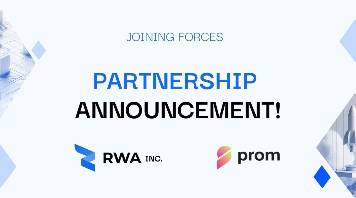 RWA_Inc_'s tweet image. Major News 🗞 

It’s a great pleasure to announce our integration into the @prom_io, leading EVM ecosystem.

Prom user will now be able to #tokenize real world assets with ease

@RWA_Inc_ powering the new economy