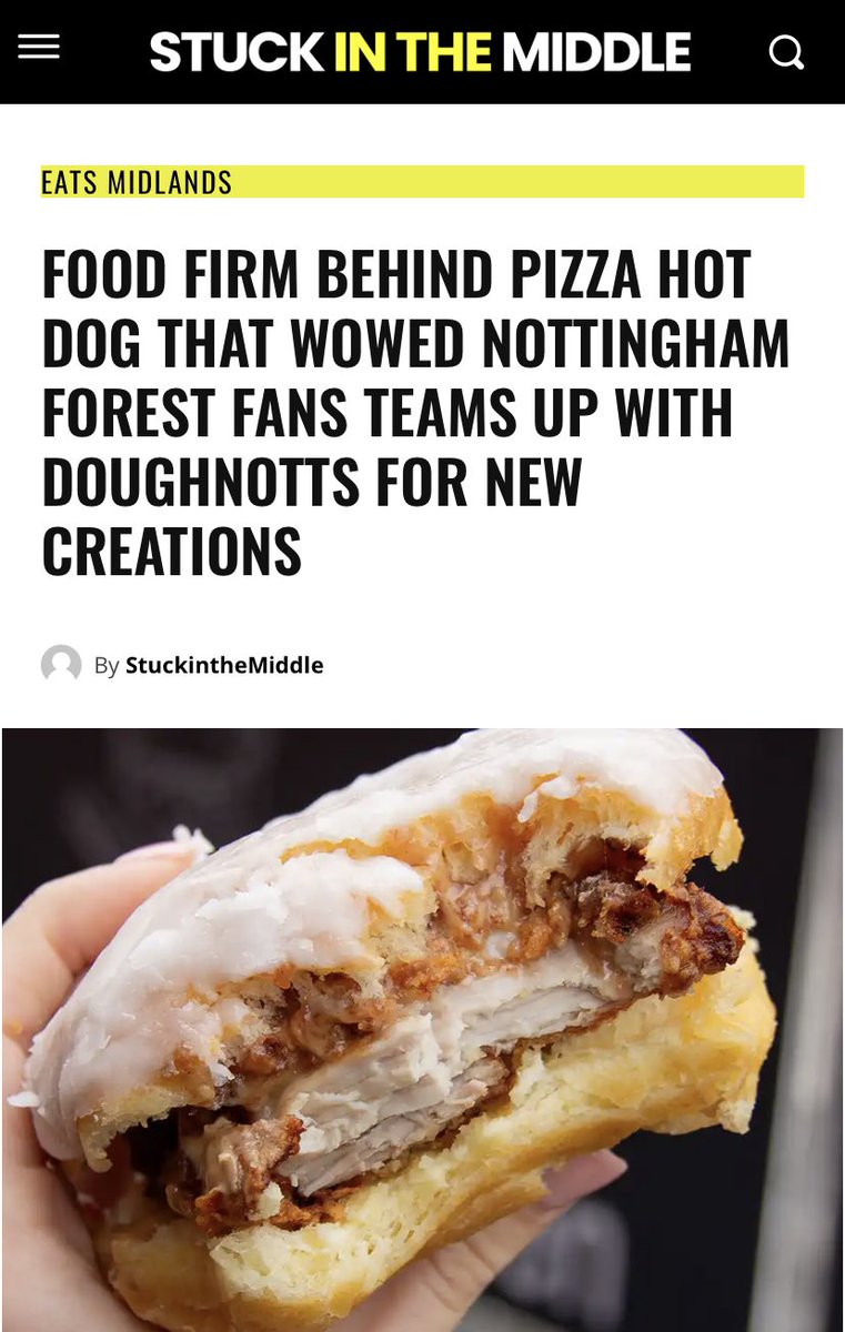 Doughnut ‘pizzadog’ anyone?! Another sweet story from our team at Poppy PR!

stuckinthemiddle.co.uk/food-firm-behi…