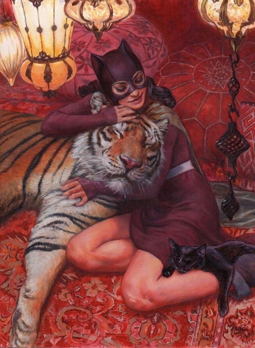 Catwoman💜🐈‍⬛
Art by Winona Nelson