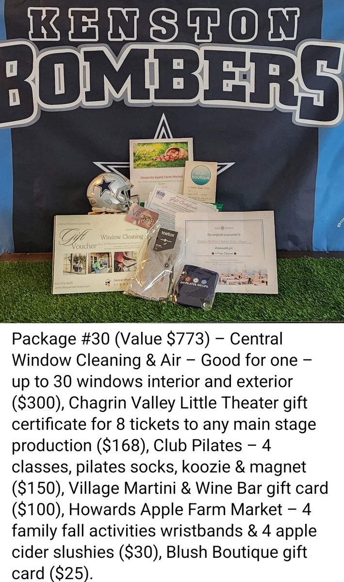 ‼️‼️Kenston Revised Raffle Prize Packages #3️⃣1️⃣ & #3️⃣0️⃣‼️‼️ To purchase tickets, go to our website: Kenstonbombereliteclub.com Ticket pull May 4th! @Bomber_Football @BomberEliteClub @KenstonKHS @KenstonFootball