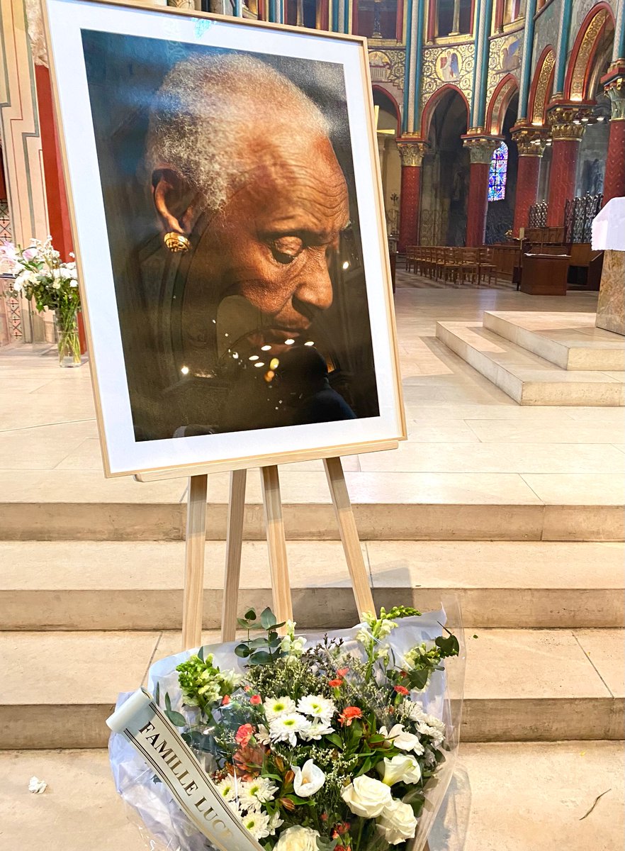 At Église Saint-Germain-des-Prés, Paris. Saying goodbye et merci to Caribbean literary giant Maryse Condé. Rest in power.