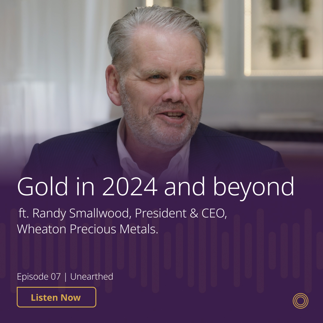 In the latest episode of #TheUnearthedPodcast, hosts @JCavatoni_WGC and @JReade_WGC chat with Randy Smallwood of @Wheaton_PM about the importance of #gold in today's economy. Watch here: spr.ly/6014wsg7e