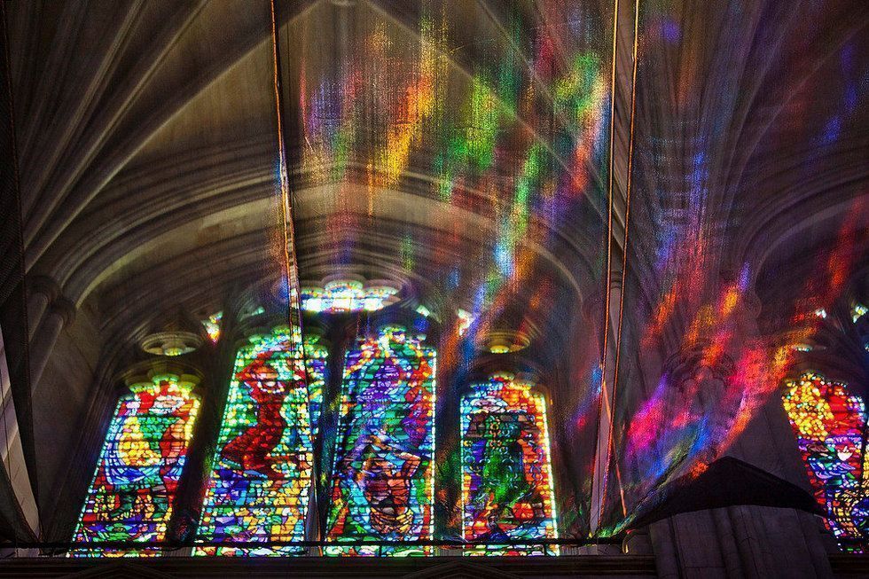 For me a stained glass window is a transparent partition between my heart and the heart of the world. Marc Chagall #writing