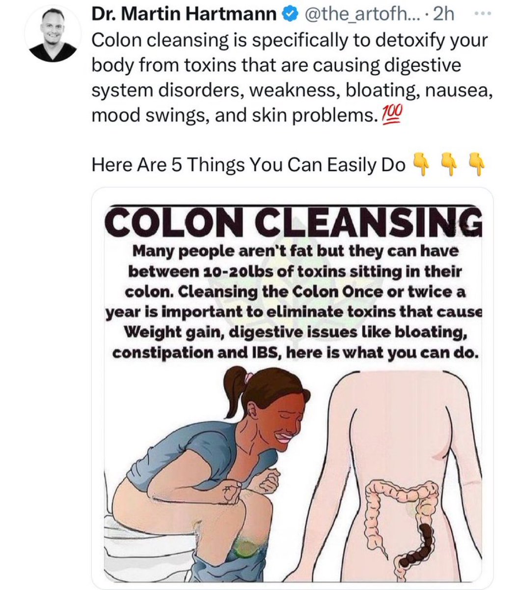 Colons do not need cleansing 🤦🏻‍♂️