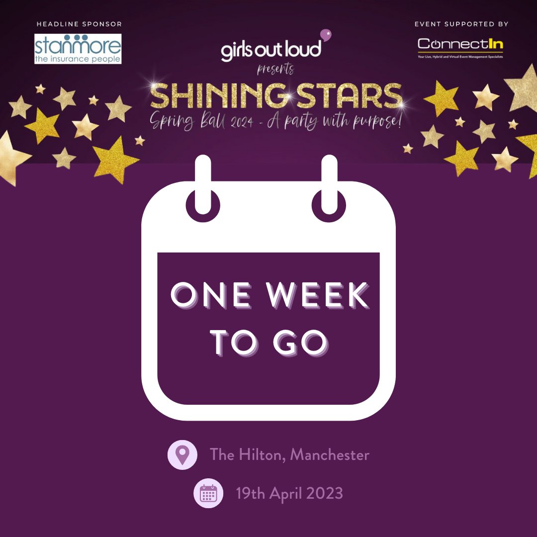 ONE WEEK TO GO 🤩 Forget your average awards dinner, our ball shines the light on powerful women and girls. Allowing them to share their inspiring stories and journeys to empowerment! Secure your tickets here 🔗 bit.ly/3SD95yX Let’s bring on the ball! ✨