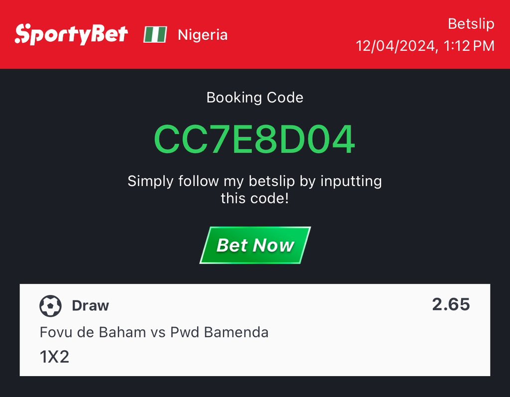 DRAW GAME STAKE RESPONSIBLY SPORTYBET CODE 👩‍💻 CC7E8D04