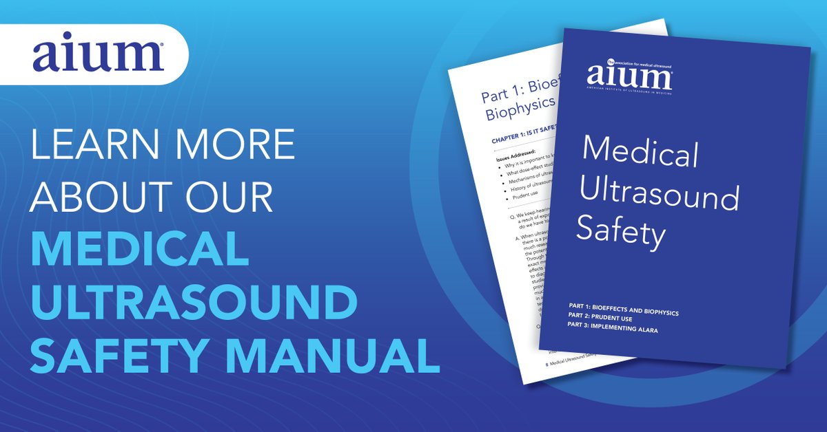 Attention ultrasound manufacturers: You can help guarantee the secure and efficient application of ultrasound technology by including a copy of the AIUM's Medical Ultrasound Safety manual with every sale of your ultrasound equipment. Learn more: bit.ly/3V75GLW
