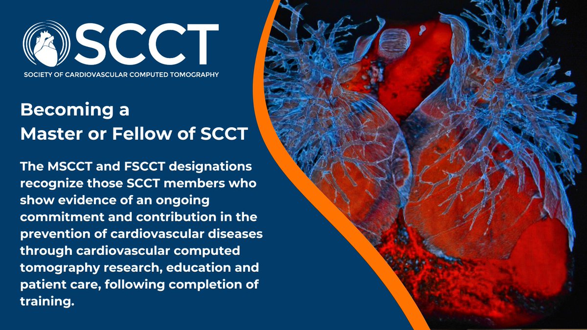 Become a leader in cardiovascular imaging with the MSCCT & FSCCT designations, setting yourself apart as a dedicated expert in #YesCCT patient care. ow.ly/ix2L50QX2Ov