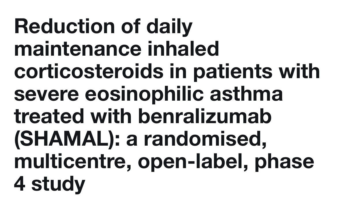 📍Journal Club: SHAMAL study 🗓️ April 16th ⏰4 pm ET 🔗thoracic.zoom.us/meeting/regist…