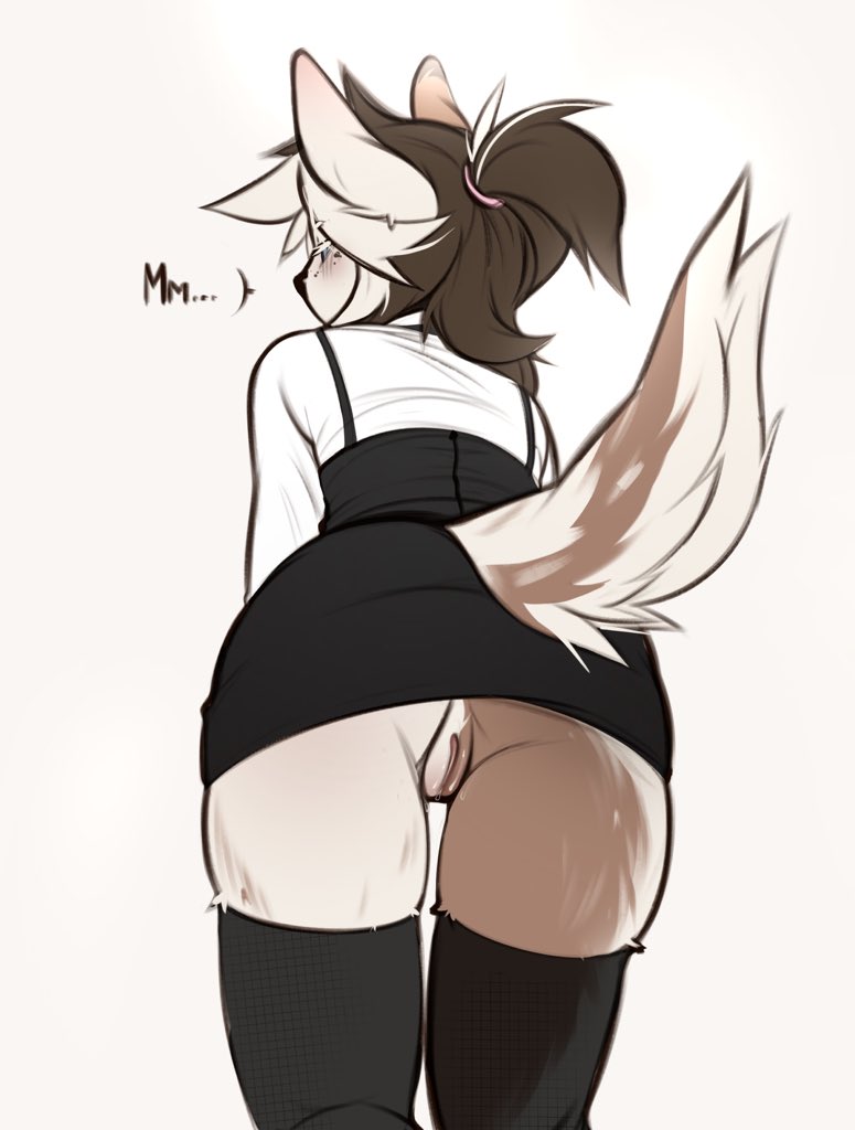 Nika sometimes forgets to wear her panties~ A very embarrassing situation, if someone sees it?