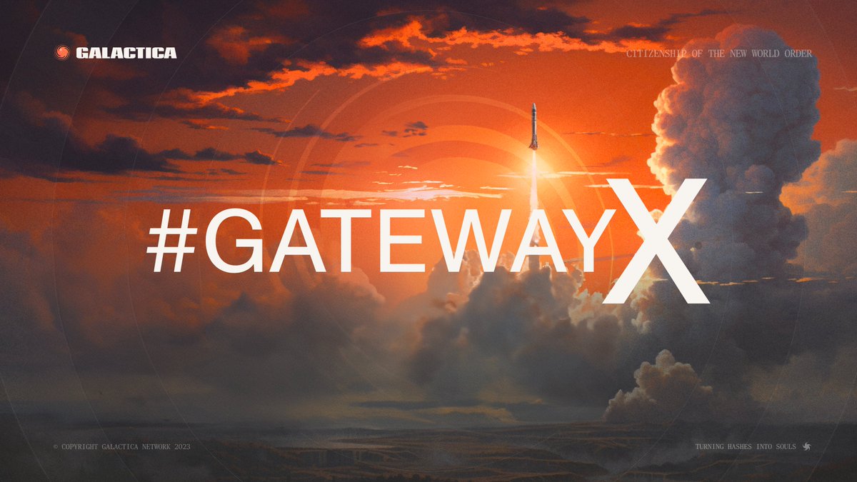 Your support is everything - since last week, Galactica has gained: - Over 20,000 new 𝕏 Followers - Over 5,000 new Discord members - Over 5400 new #Testnet wallets (a 590% increase!) .. and nearly 1,500 of you claimed your FREE SBT from #GatewayX! xsbt.galactica.com