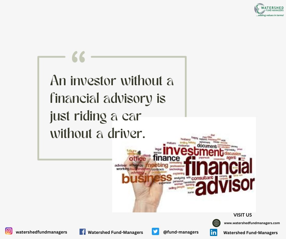 Need a financial advisor?
We are here for you...

#investment #invest #financialadvisor #funds #watershedfundmanagers #fundmanagers #fundmanagersinlagos #fundmanagersinnigeria #finance #economy #financeandeconomy #advisor #friday #advisory #weekend