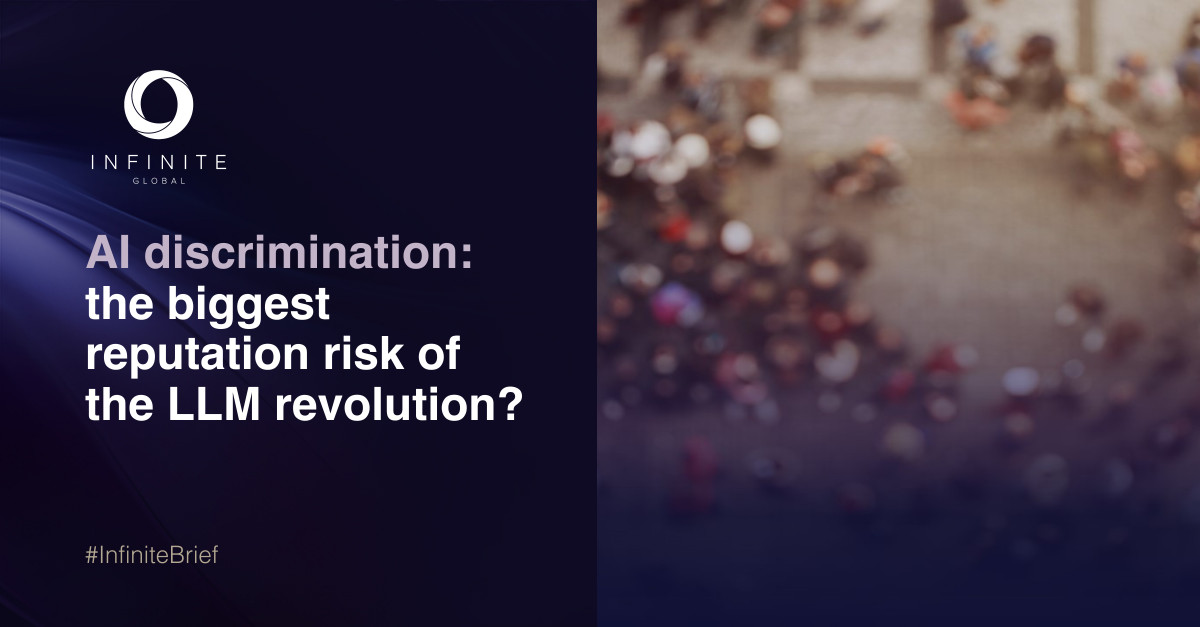 Bias and discrimination in the underlying data of LLMs poses a fundamental risk to companies looking to use AI.

Read more in our latest blog by Senior Associate Director Tal Donahue and Junior Account Executive Holly Stokes: bit.ly/4cW2BF2

#AI #PR