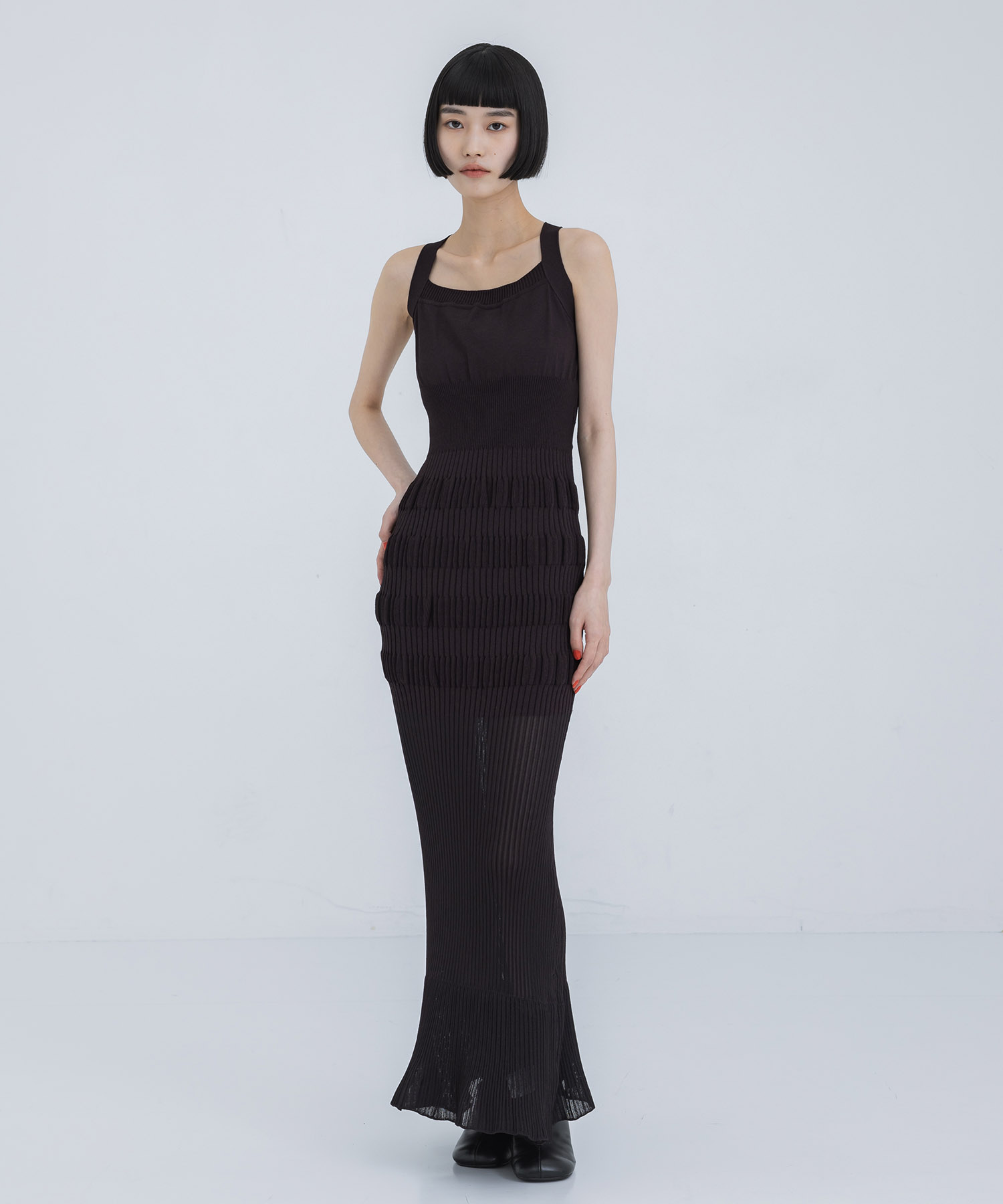 FETICO SHEER STRIPE KNIT DRESS 新品タグ付き FETICO SHEER STRIPE KNIT DRESS 新品タグ付き - メルカリ