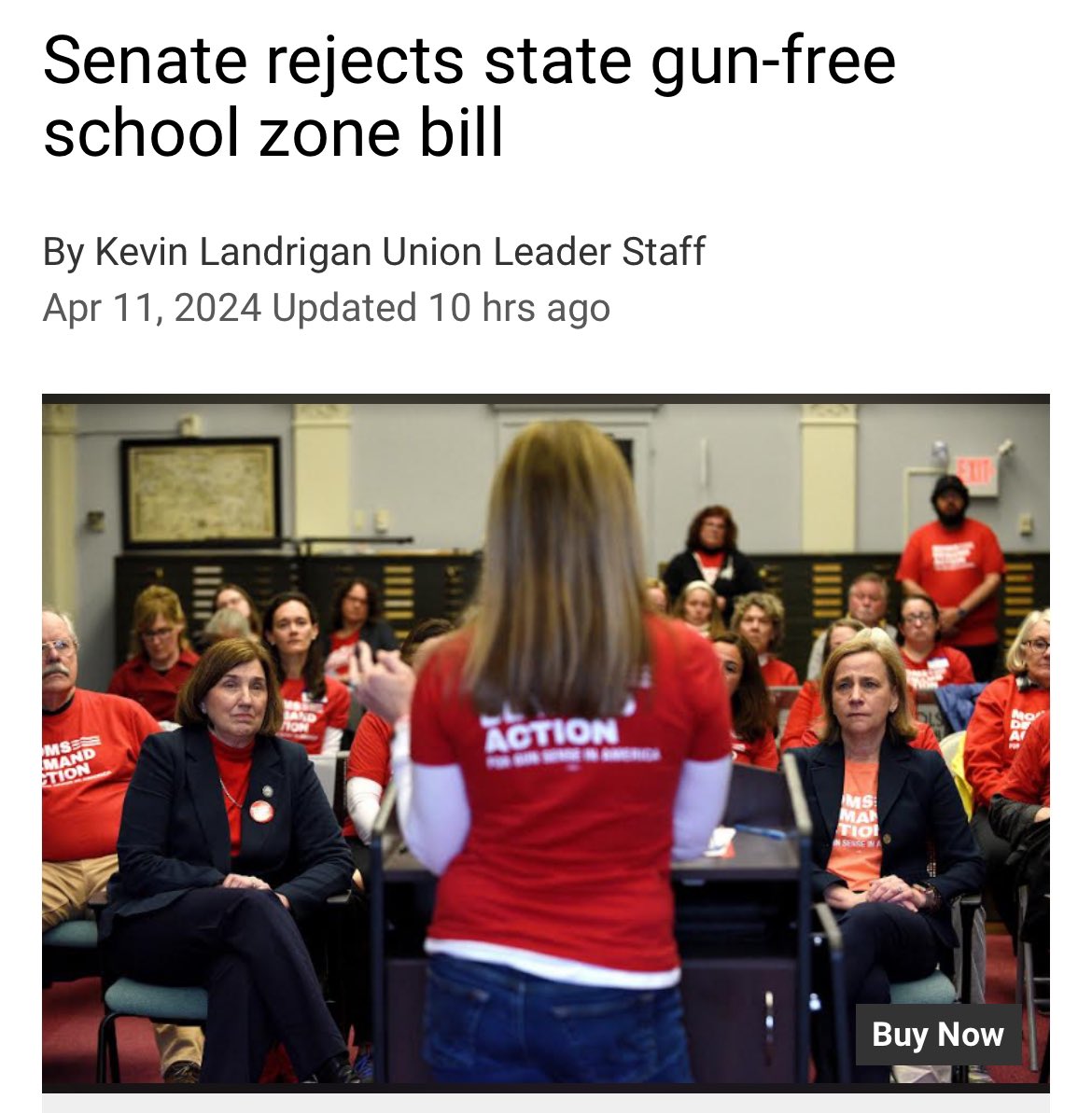 Some things you should know… 1/ On Thursday, every NH Senate Republican voted to continue to allow random people to carry guns onto the grounds of NH public schools. #NHPolitics unionleader.com/news/politics/…