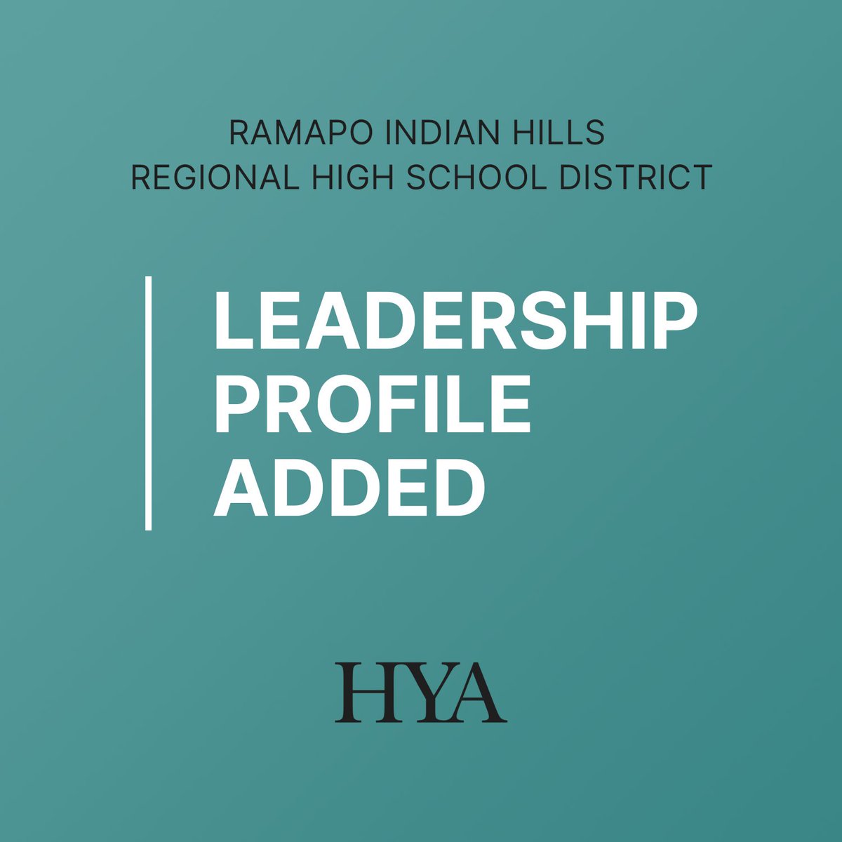 #Superintendent Ramapo Indian Hills Regional High School District, NJ | Read the Leadership Profile Report bit.ly/48oUaP4

#HYAsearch #Education #Jobs #EducationJobs #suptchat #edleadership #edadmin #community