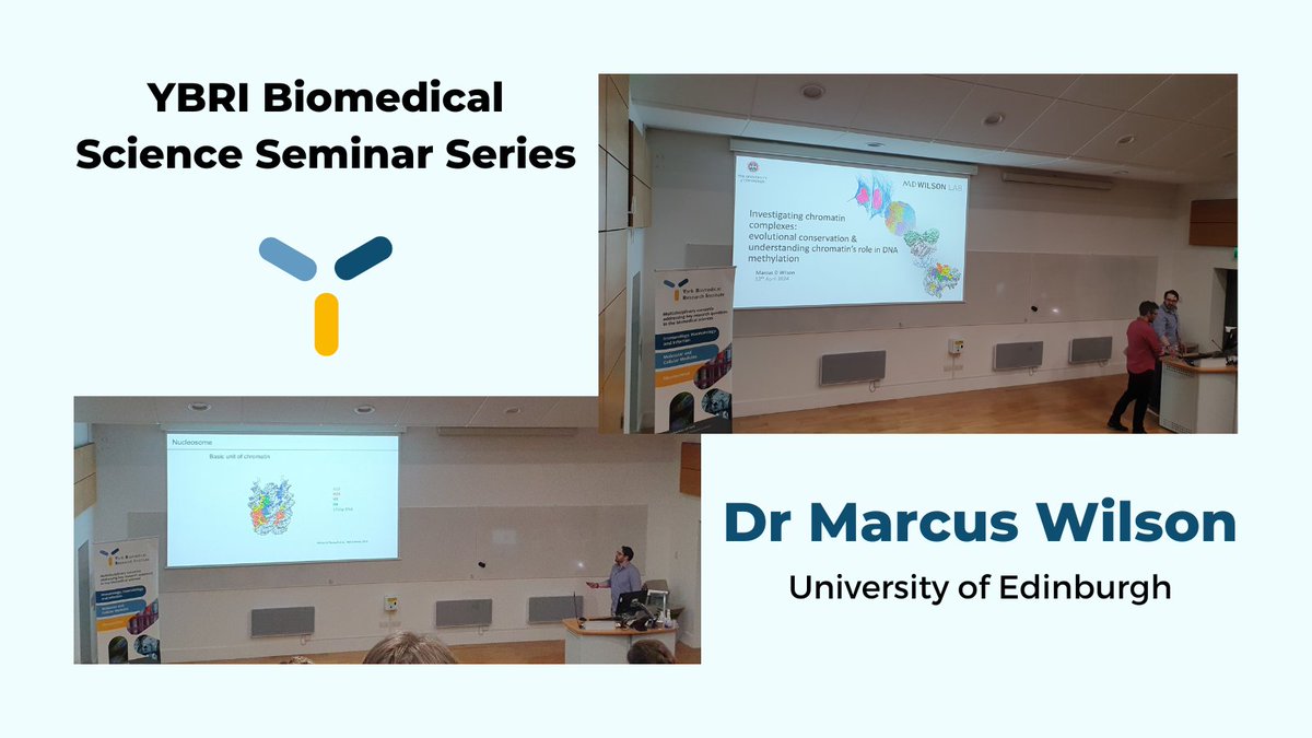 Excited to host Dr Marcus Wilson @WTcell @SBSatEd as this weeks #BiomedicalScience Seminar Series speaker Marcus is presenting his work on investigating chromatin complexes. Hosted by @DrNathJones #epigenetics #chromatin #cryoEM #biochemistry