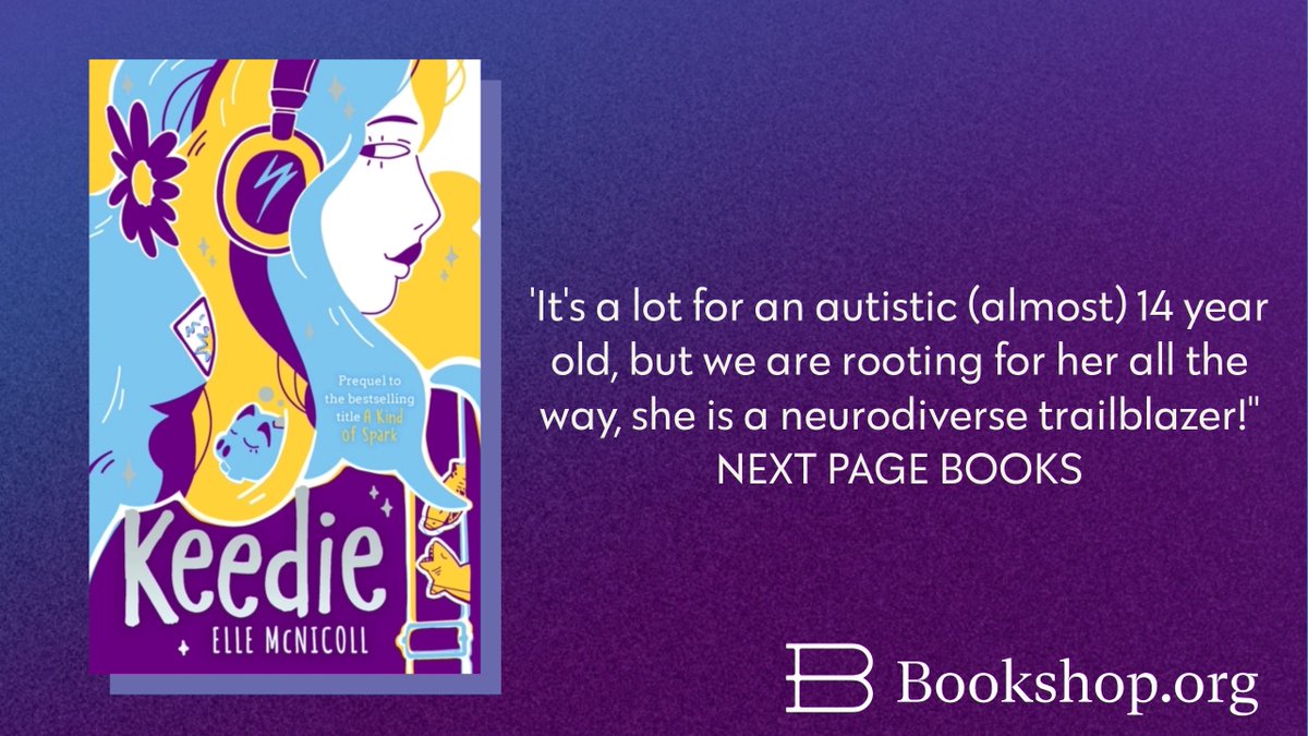 @csittenfeld @realmagicbooks @DoubledayUK At 4 is our children’s book of the month Keedie by @BooksandChokers. Our recommending bookseller @nextpagebooksUK says ‘Wonder how Elle McNicoll could top A Kind of Spark? Wonder no more’. An extra 10% off if you order now: uk.bookshop.org/p/books/keedie…