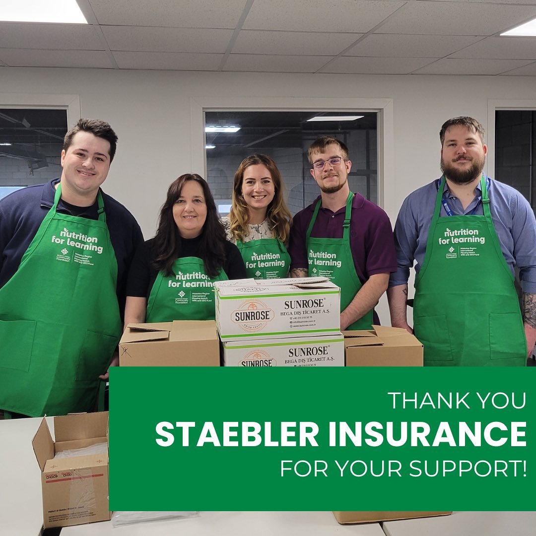 Great job, Staebler Team! 👏 Taking time to volunteer with @Nutrition4Learn began during our 150th celebrations and we’re grateful that we’re able to continue to support their important work 💙 📸» Nutrition For Learning