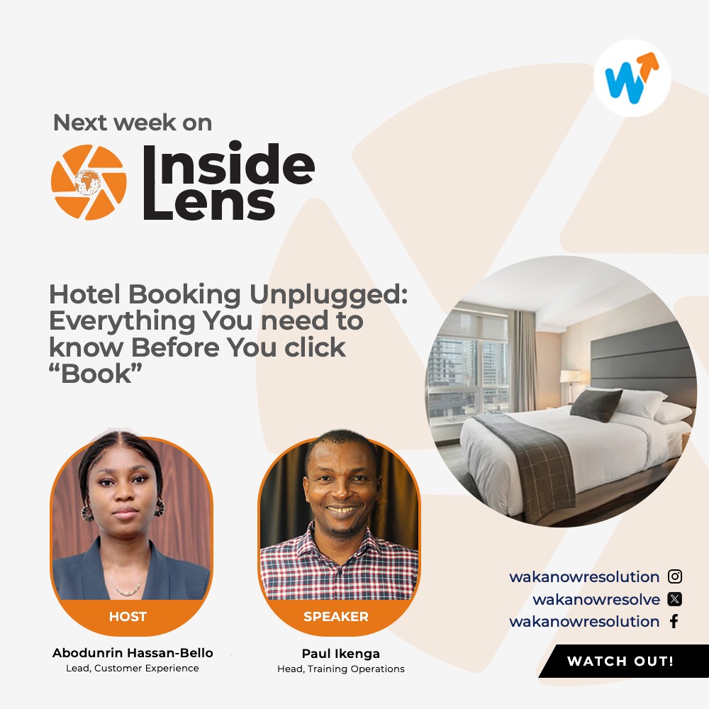 Stay tuned as we bring to you an exciting edition of our Insider Tips and Tricks for all your Hotel Reservations.
#Wakanow #Insinelens #Customerexperience
#Traveltips #Satisfiedcustomer