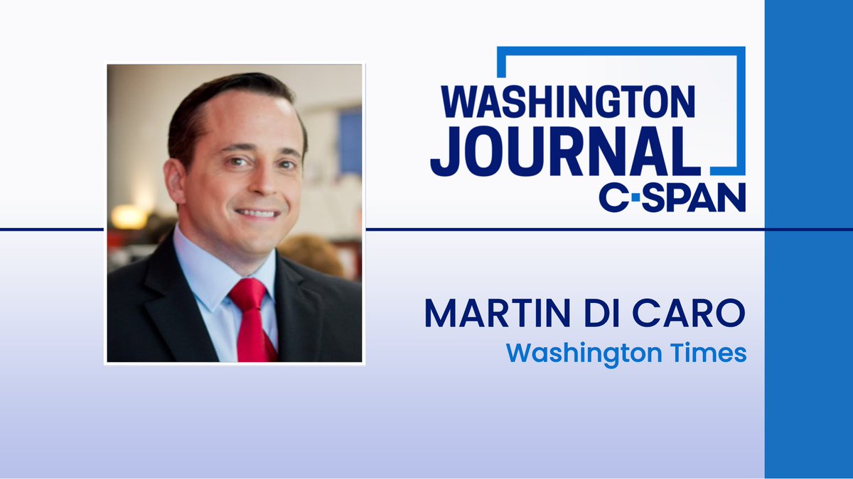 SAT| Washington Times's @MartinDiCaro discusses his podcast 'History as it Happens' and political news of the day. Watch live at 9:15am ET!