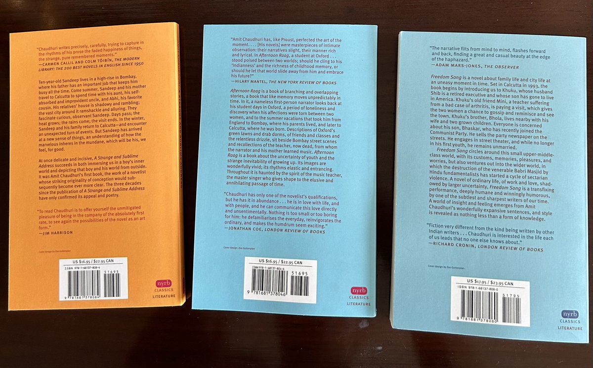 Here are the reissues of my first three novels in the NYRB Classics imprint, out in May. I very much like Zoe Guttenplan’s jacket designs for the series.