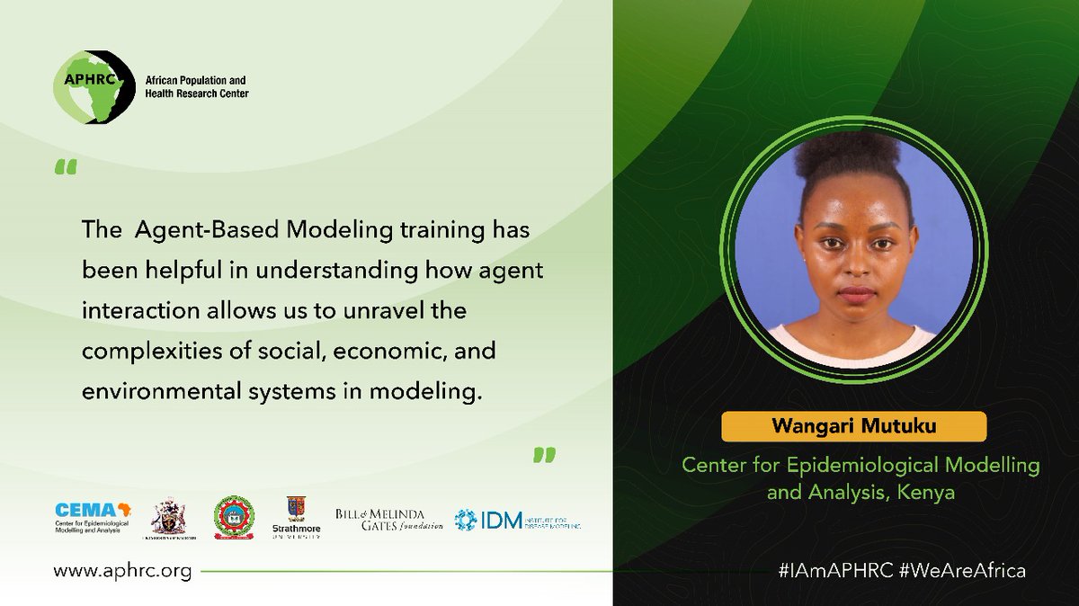 Trainees are being exposed to diverse datasets and techniques to conduct individual ABM and address individual research questions of interest. #WeAreAfrica #APHRCResearch #IAmAPHRC