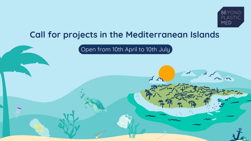 📢Do you have a project aimed at reducing plastic pollution in (one or more) of the #Mediterranean 🏝️islands? @BeMed_org offers the opportunity to help increase the 🚀impact of your work with up to €100.000 per project Info👉shorturl.at/ilmA2