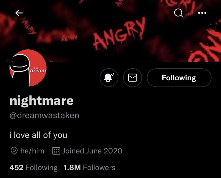 Two years ago today… Dream changed his layout to Nightmare!!! 😈👹 [12 April 2022]