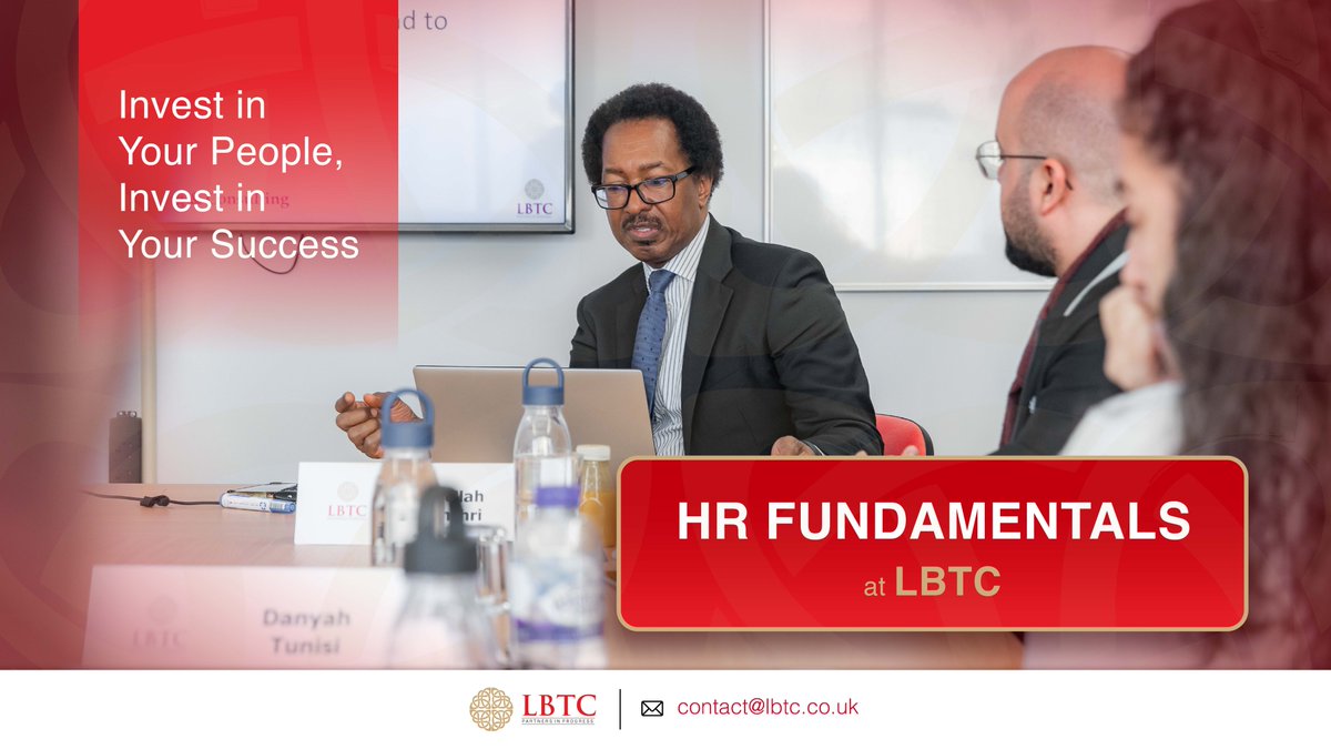 LBTC's 1-week, classroom-based Learning and Development Essentials course equips HR professionals with the knowledge and skills to create and deliver impactful training that drives employee performance and engagement.
Join Now: lbtc.co.uk/course/hr104a/
#LBTC #HR# #HRprofessional