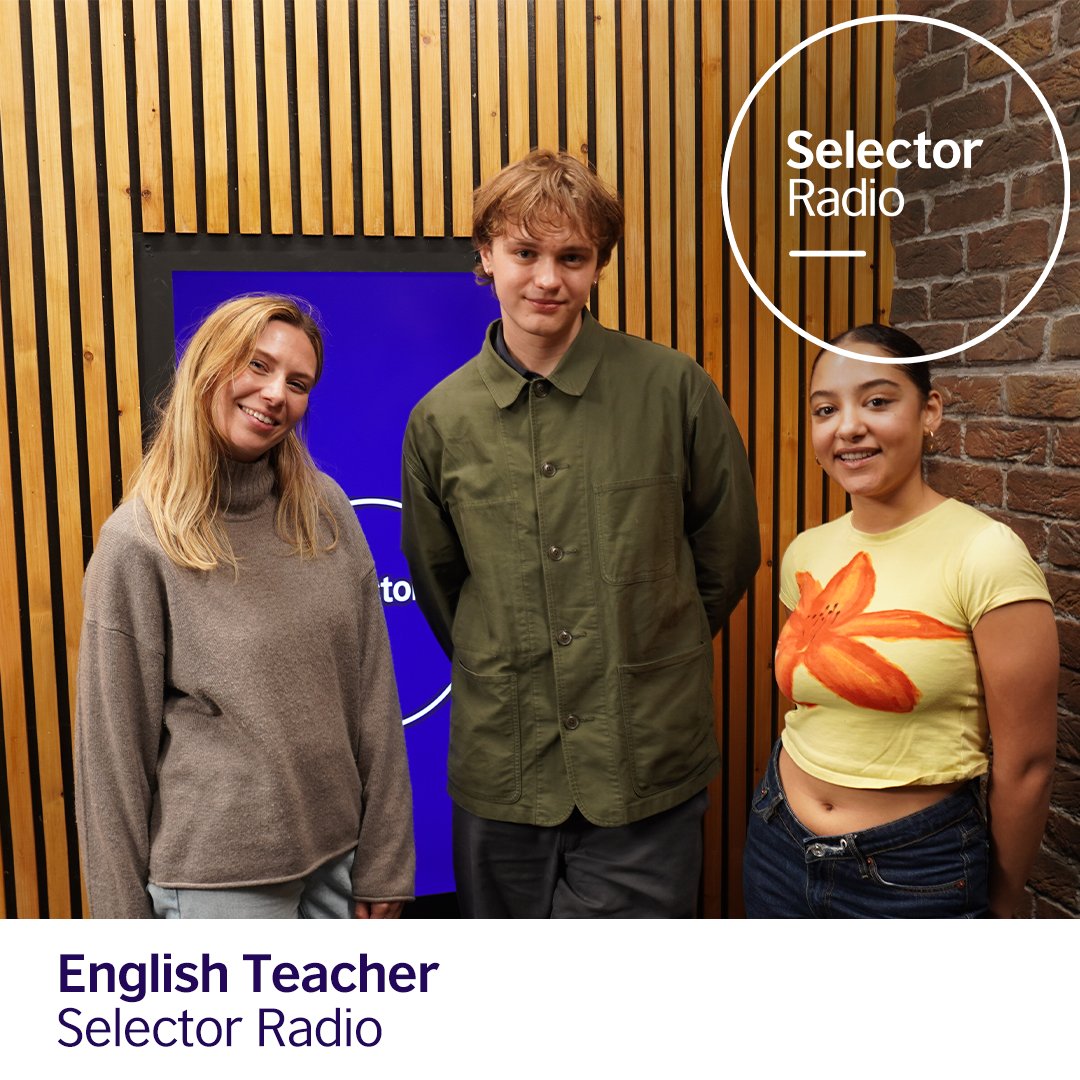 🚨 New show!

👩‍🏫 <a href="/Englishteac_her/">English Teacher</a> join <a href="/sianelerievans/">Sian Eleri</a> in the studio 

🌳 Tastemaker Tip with James Scarlett from <a href="/2000trees/">2000trees Festival</a> 

🎛️ After Dark Preview from <a href="/marcella_jessie/">Jessie Marcella</a>

🎧 Listen here: linktr.ee/selectorradio
