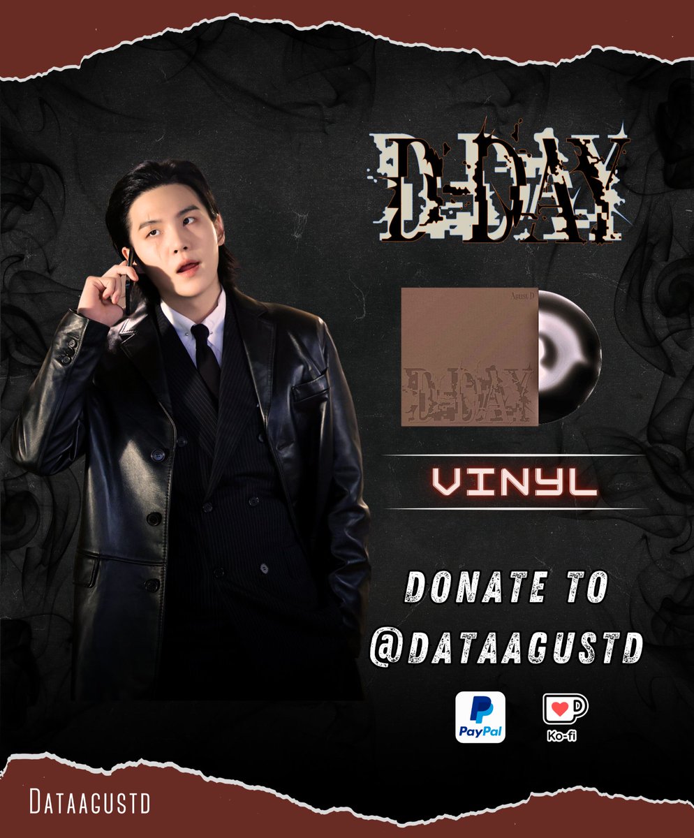 📢 OPEN FOR DONATIONS 💸 We are opening donations for 'D-DAY' Vinyl Release. 📀 ARMY! Let's make Agust D the FIRST ASIAN SOLO ACT to top BB Vinyl Album Chart! 🔥 The funds will also go towards recharting D-Day album on BB200! 💌 Donate : tinyurl.com/h92bcyka Every 💲…