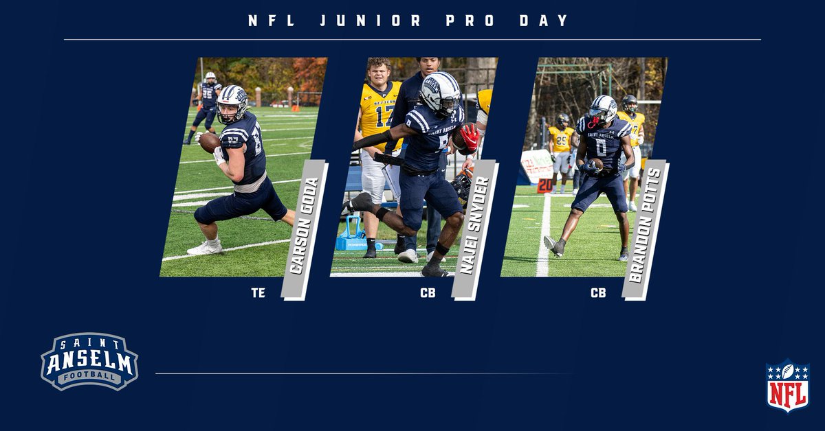 Good luck to Carson, Najei and Brandon as they perform in front of NFL Scouts this afternoon. #BCM