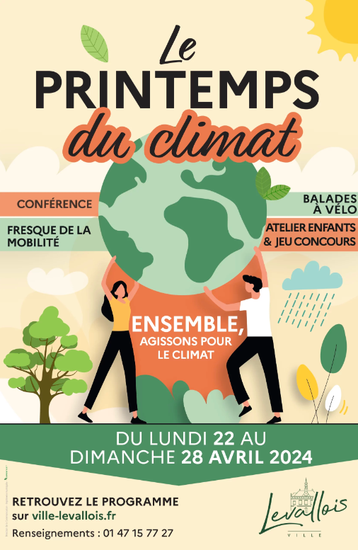 🌺Le Printemps du Climat s’installe à Levallois !🌺 Du 22 au 28 avril 2024, plongez dans une programmation riche et variée pour explorer les enjeux environnementaux et climatiques qui nous touchent tous.🌍 Rendez-vous ici 👉 ville-levallois.fr/agenda/le-prin…