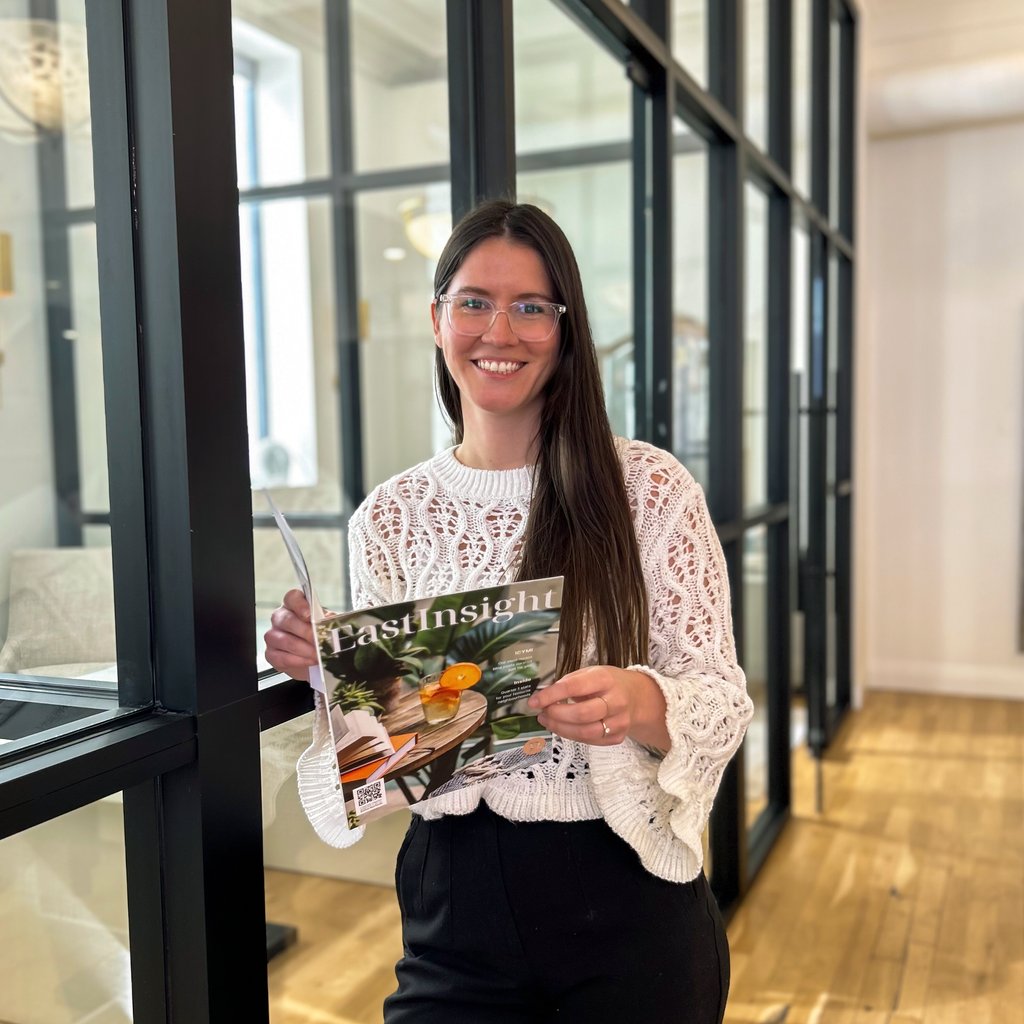 DeClute's tweet image. Meet Amy, the mastermind behind EastInsight ✨ Keep an eye on your mailbox for your copy, or feel free to drop by our office to pick it up and say hello! #EastInsight