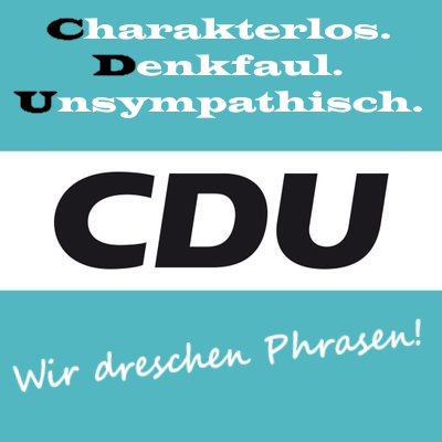 Es bleibt nur ein Fazit zum #TVDuell, zu den #Phrasen des Herrn #Voigt und zur #CDU insgesamt. Und das hat #NerdGirl hier mal dargestelt. That´s it. 👇👇👇