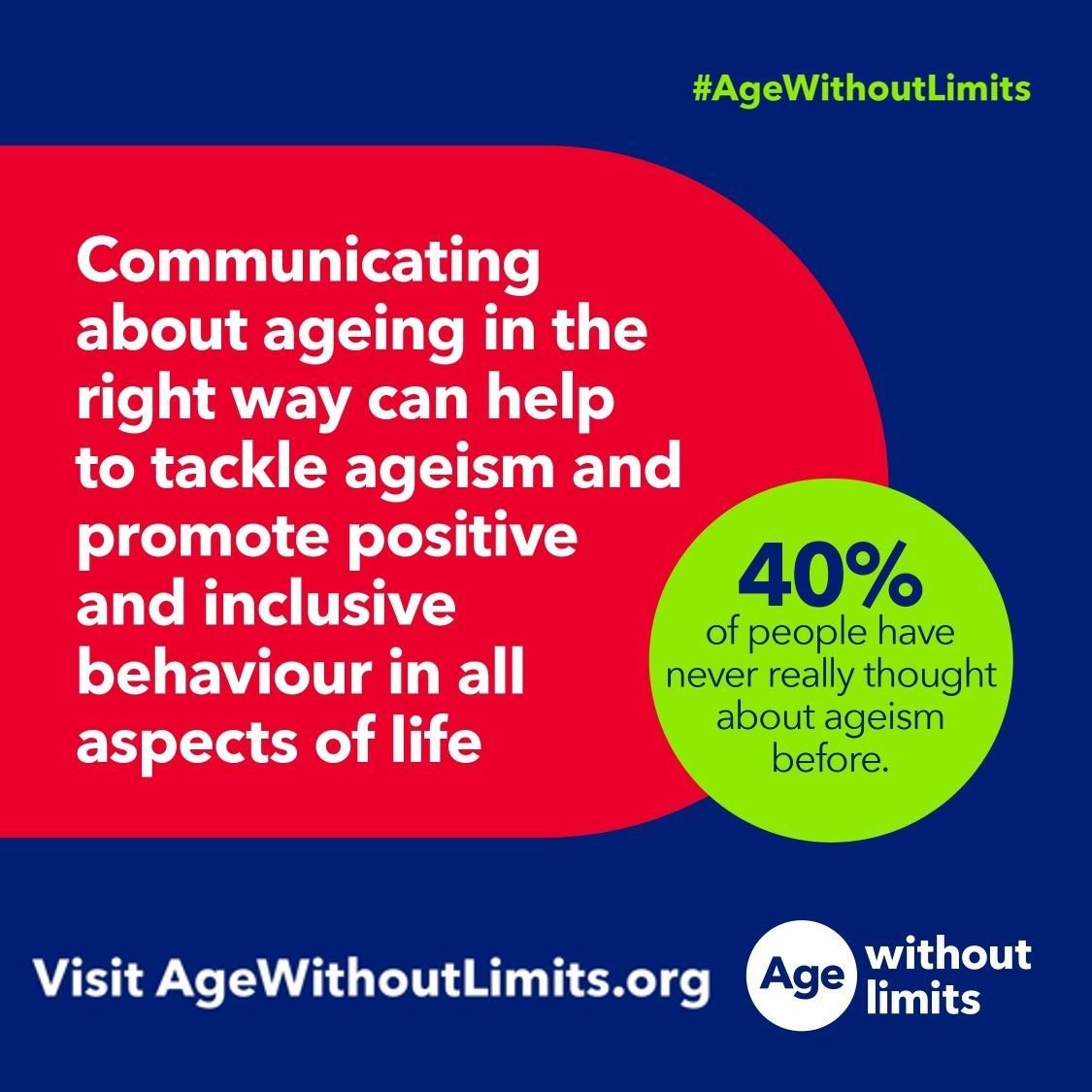 Like any kind of discrimination, ageism can happen in big, obvious ways and in smaller, day-to-day interactions. Most people don't realise the things they say or think are ageist. #AgeWithoutLimits @agewithoutlimit via @Ageing_Better agewithoutlimits.org