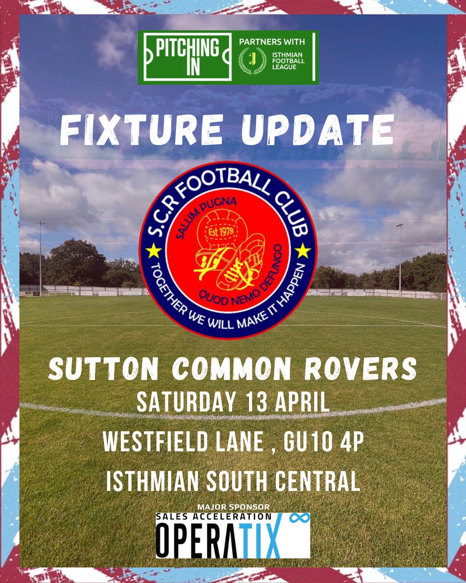 🚨 NEXT UP 🚨 Those who were at our league fixture last night may have heard our fixture tomorrow had been moved - this is now not the case, and we return to Westfield Lane for our @IsthmianLeague fixture vs @official_scrfc 🙌 We will also KO @ 3PM 👍 #Baggies