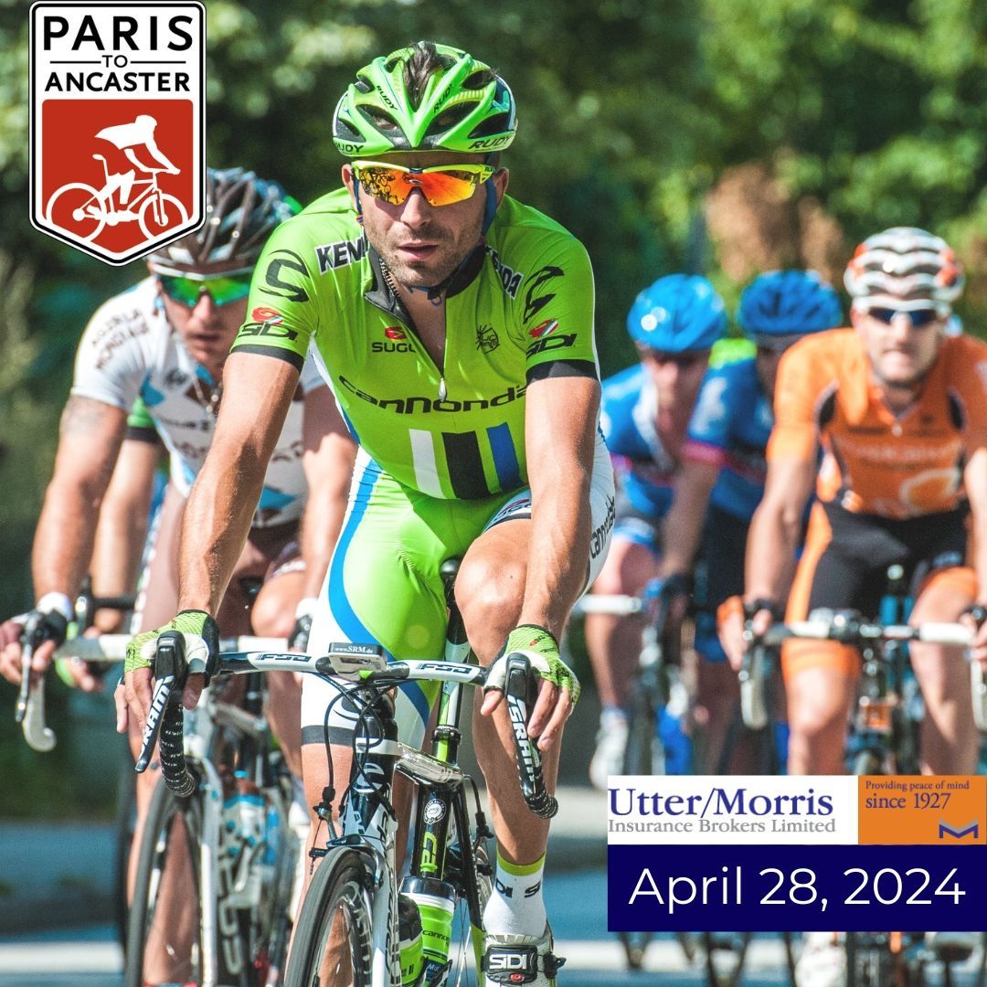 We’re only a few weeks away from the Paris to Ancaster bike race happening on Sunday April 28th! Utter Morris has been a proud supporter of this event for many years and looks forward to supporting it for another year! #paris2ancaster #bikerace #paristoancaser #hamiltonrace