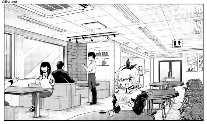 エイプリルフールのお耳がない?ニウちゃん、人間の世界に紛れてたりしてね…
こっそり美味しいもの食べに行ったりとかね
 #よづにゃーと 